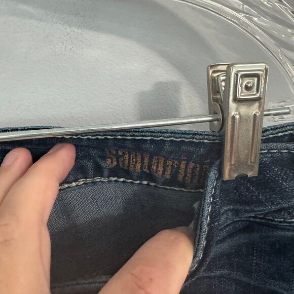 Silver Jeans Santorini Capri Jeans Women's Size 30 Waist Darker Medium Wash - Picture 5 of 7